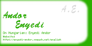 andor enyedi business card